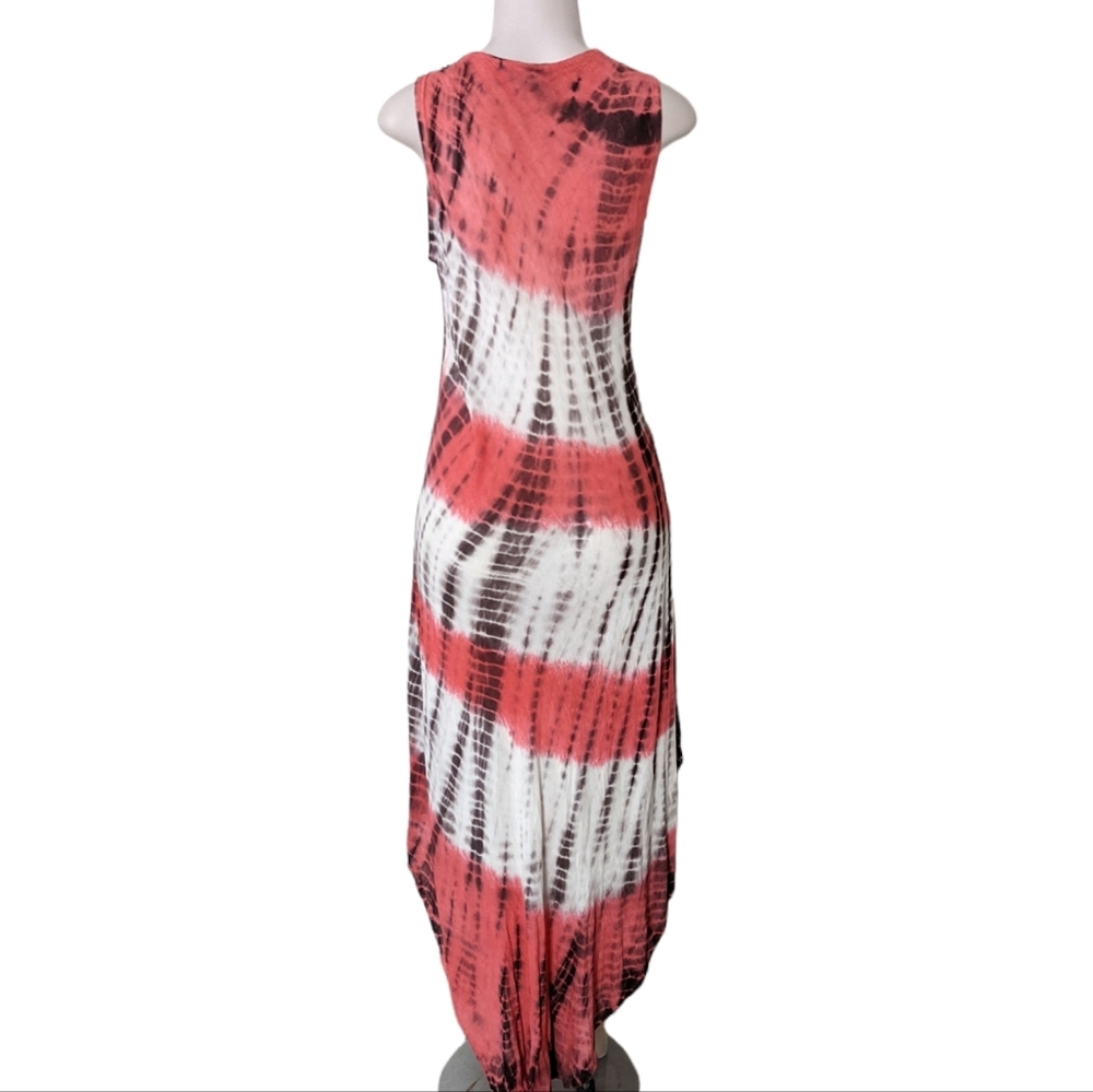 Boho Tie Dye Maxi Dress Size L - Picture 3 of 5
